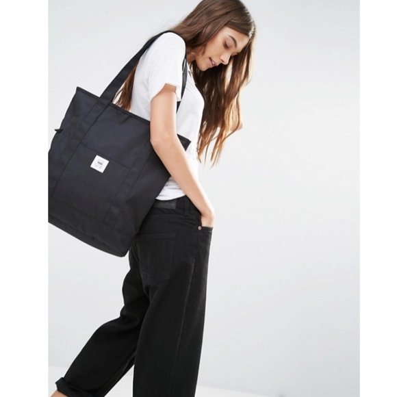 vans black tote bag